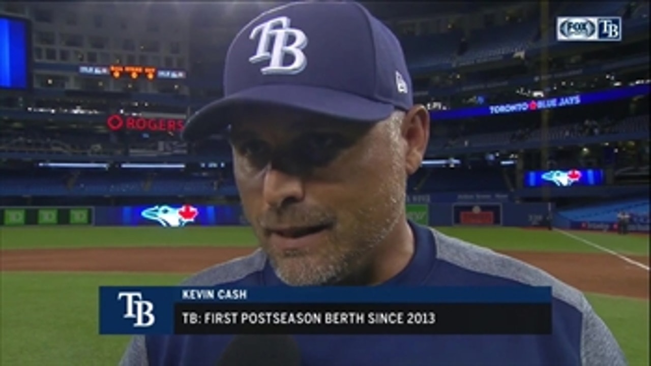Kevin Cash on his first playoff berth as manager of the Rays