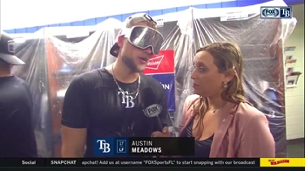All-Star Austin Meadows recaps Rays' win over Blue Jays