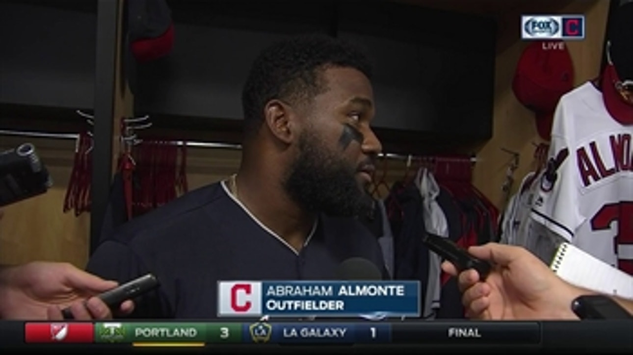 Abraham Almonte says he should have caught Ellsbury's fly ball to keep Tribe in game