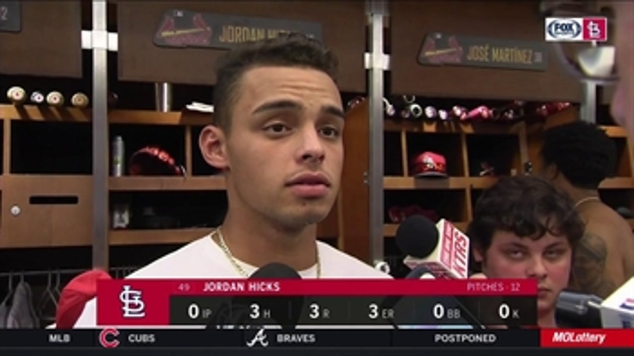 Jordan Hicks: 'They found holes and that's baseball'