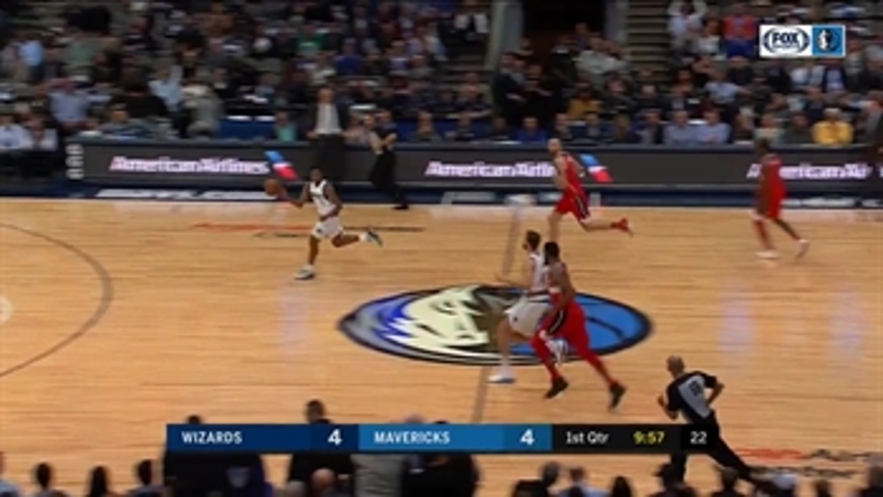 DSJ does 360-degree dunk vs. Washington Wizards ' Wizards at Mavericks