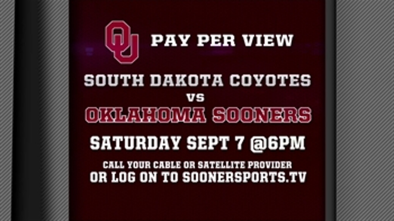 Watch the Oklahoma Sooners Take On South Dakota Today at 6pm Live on PPV