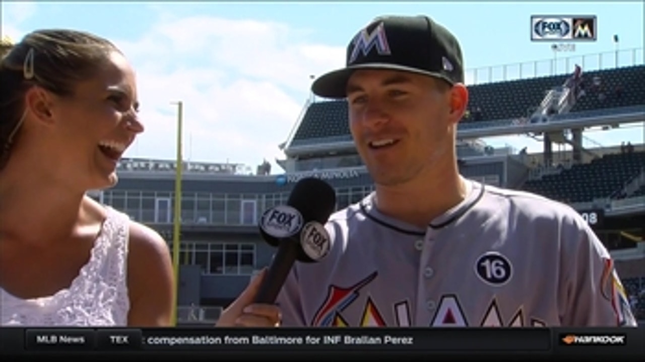 Playing first base? That's nothing for J.T. Realmuto, former QB/power  forward/shortstop/wrestler – Sun Sentinel