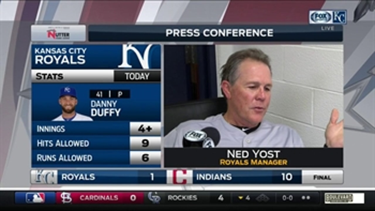 Ned Yost says Danny Duffy 'just wasn't sharp' in Royals' loss to Indians