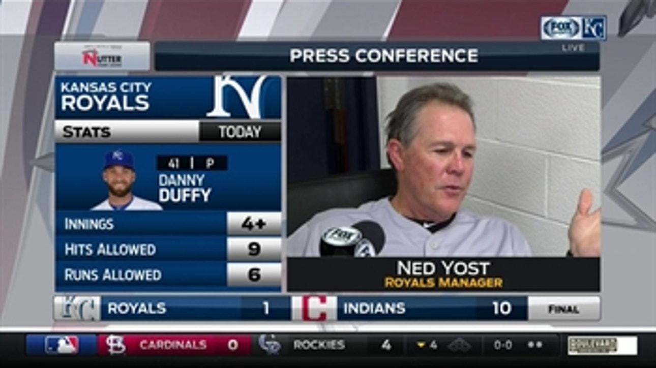 Ned Yost says Danny Duffy 'just wasn't sharp' in Royals' loss to Indians