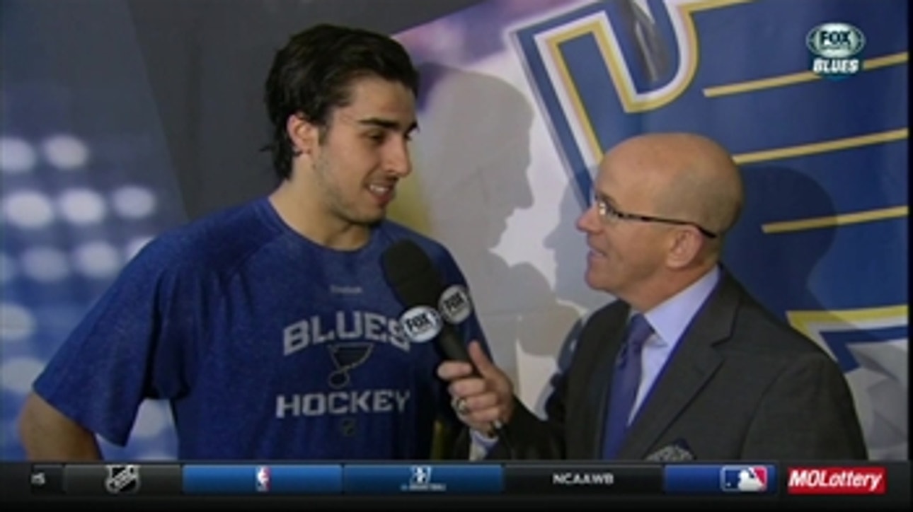 Blues' Fabbri scores the game-winner (not that he knew)