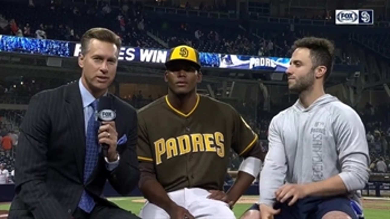 Franchy Cordero discusses his home run, Ross's performance
