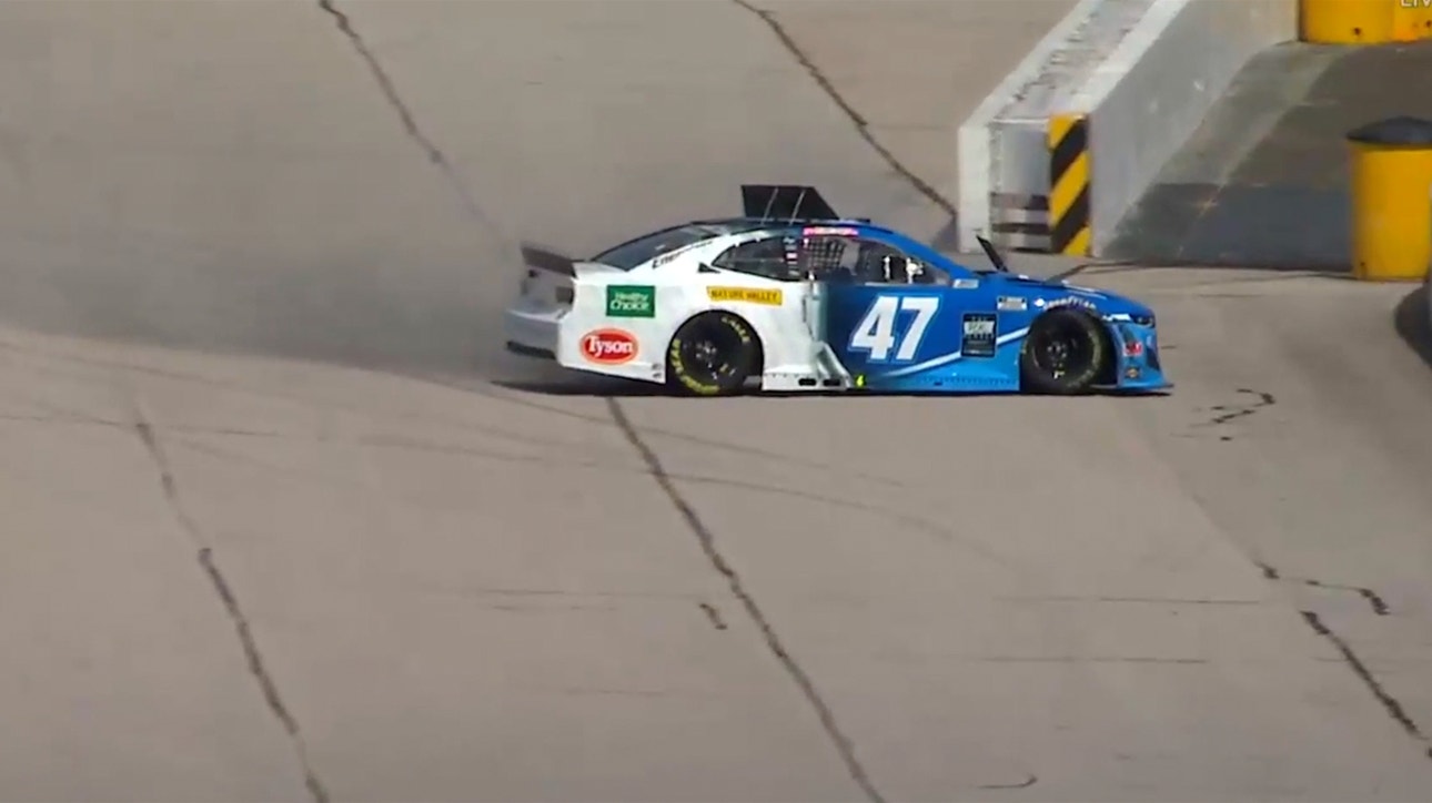 Ricky Stenhouse Jr. wrecks on Lap 1 as NASCAR returns ' NASCAR on FOX