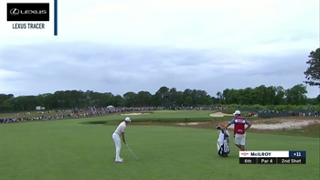 Check out Rory McIlroy's tee shot on the 6th hole during Round 2 of the 118th U.S. Open