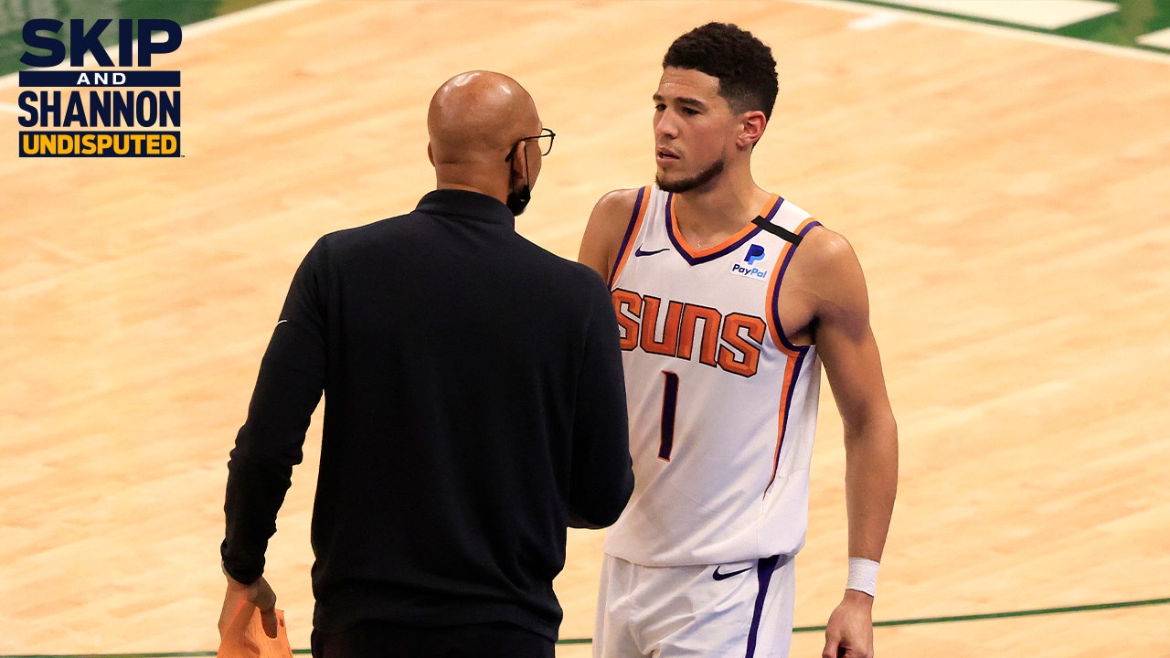 Skip Bayless: Monty Williams made a bad choice benching Devin Booker, the pressure is now on in Game 4 ' UNDISPUTED
