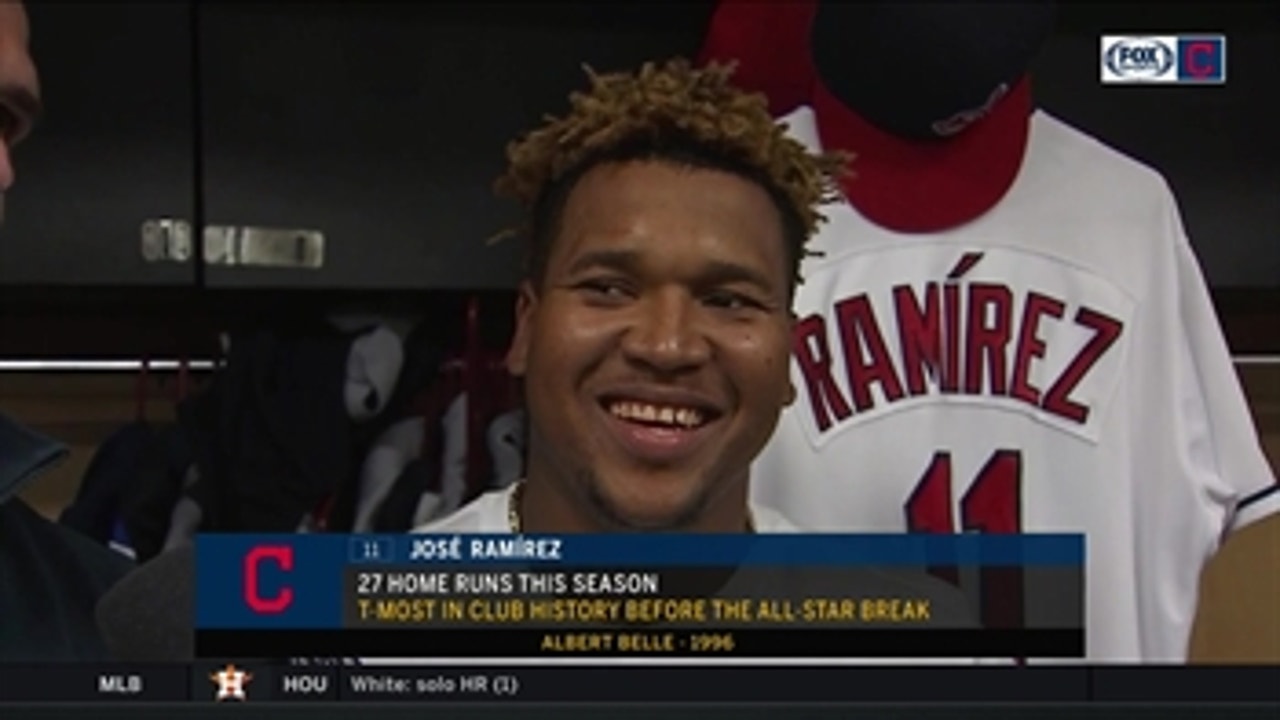 Jose Ramirez might not be in Home Run Derby, but he did get two 'home-run pitches' in win