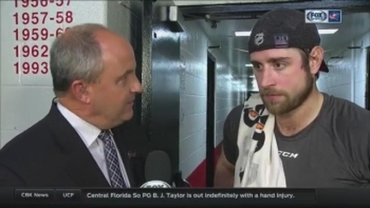 Dubinsky proud of the Blue Jackets' resolve after win