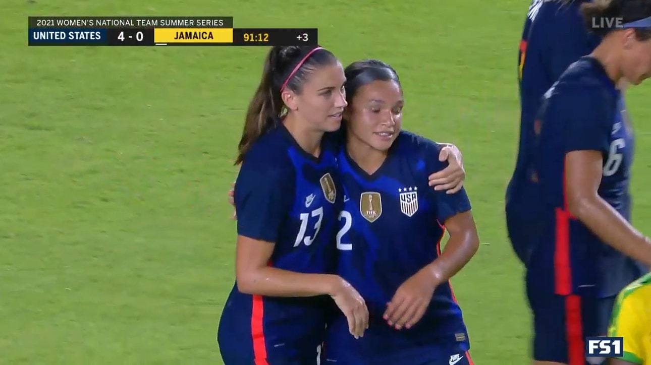 Alex Morgan puts finishing touches on USWNT 4-0 win over Jamaica with 90' + 2' header