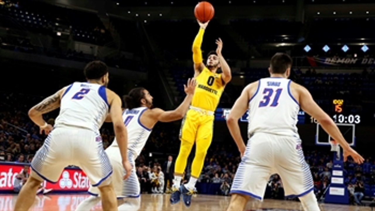 Markus Howard goes for 36 in No. 10 Marquette's drubbing of DePaul