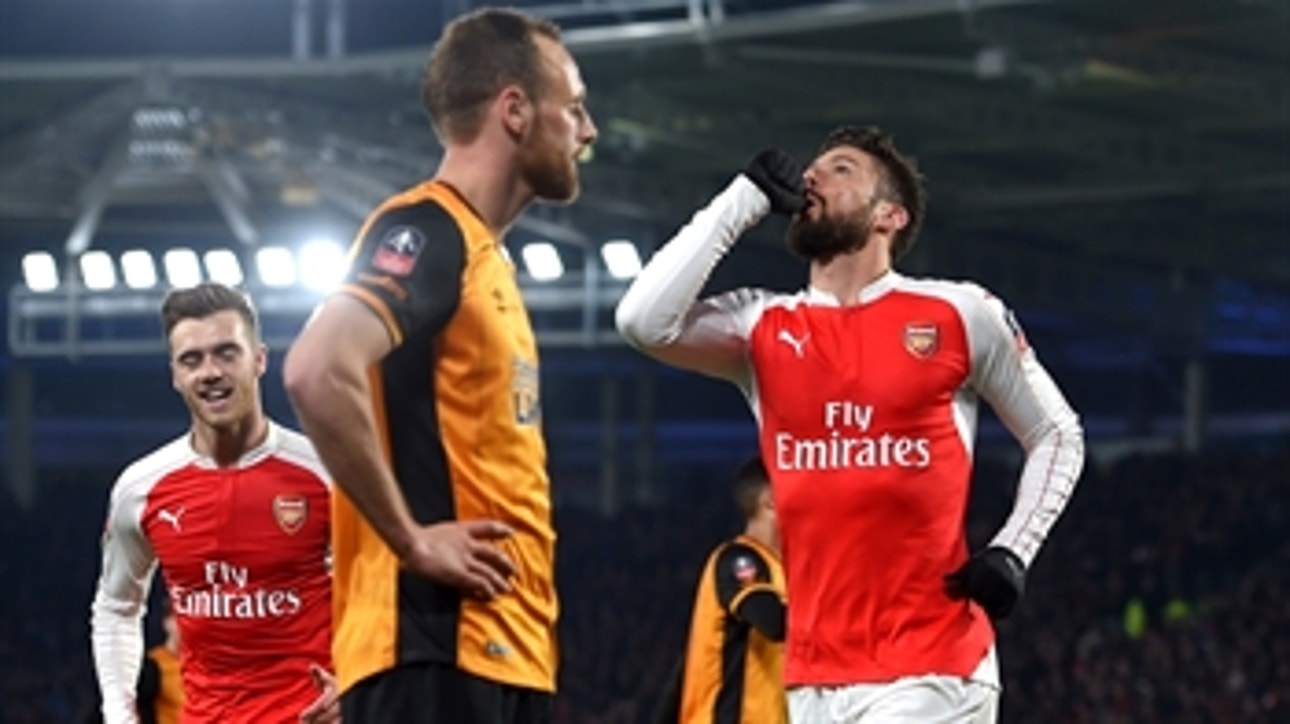 Giroud nets brace with spectacular volley against Hull City ' 2015-16 FA Cup Highlights