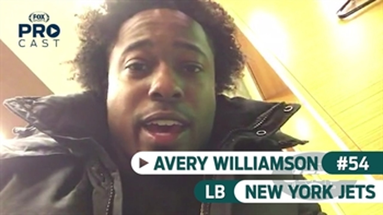 Jets LB Avery Williamson is in the locker room and ready to ball out