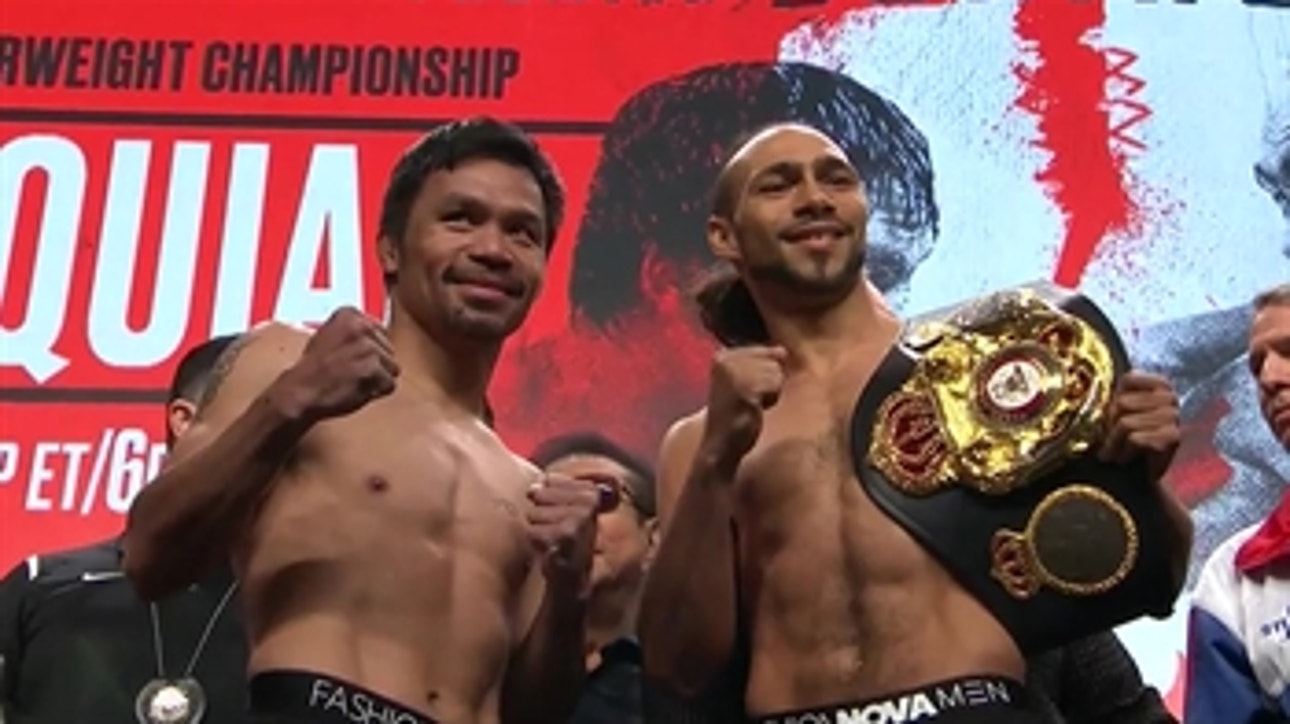 Watch the full weigh-ins for Pacquiao vs Thurman and Plant vs Lee | WIEGH-INS | PBC ON FOX
