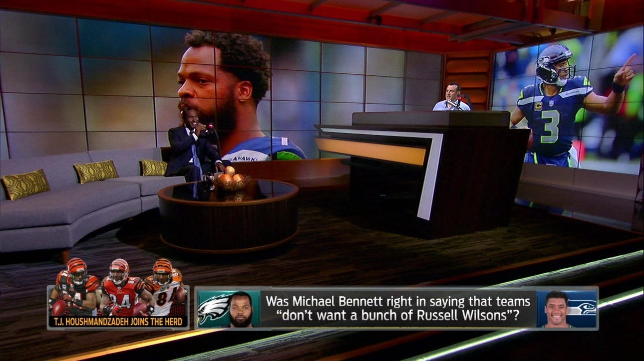 Houshmandzadeh on Michael Bennett saying teams 'Don't want a bunch of Russell Wilsons' ' THE HERD