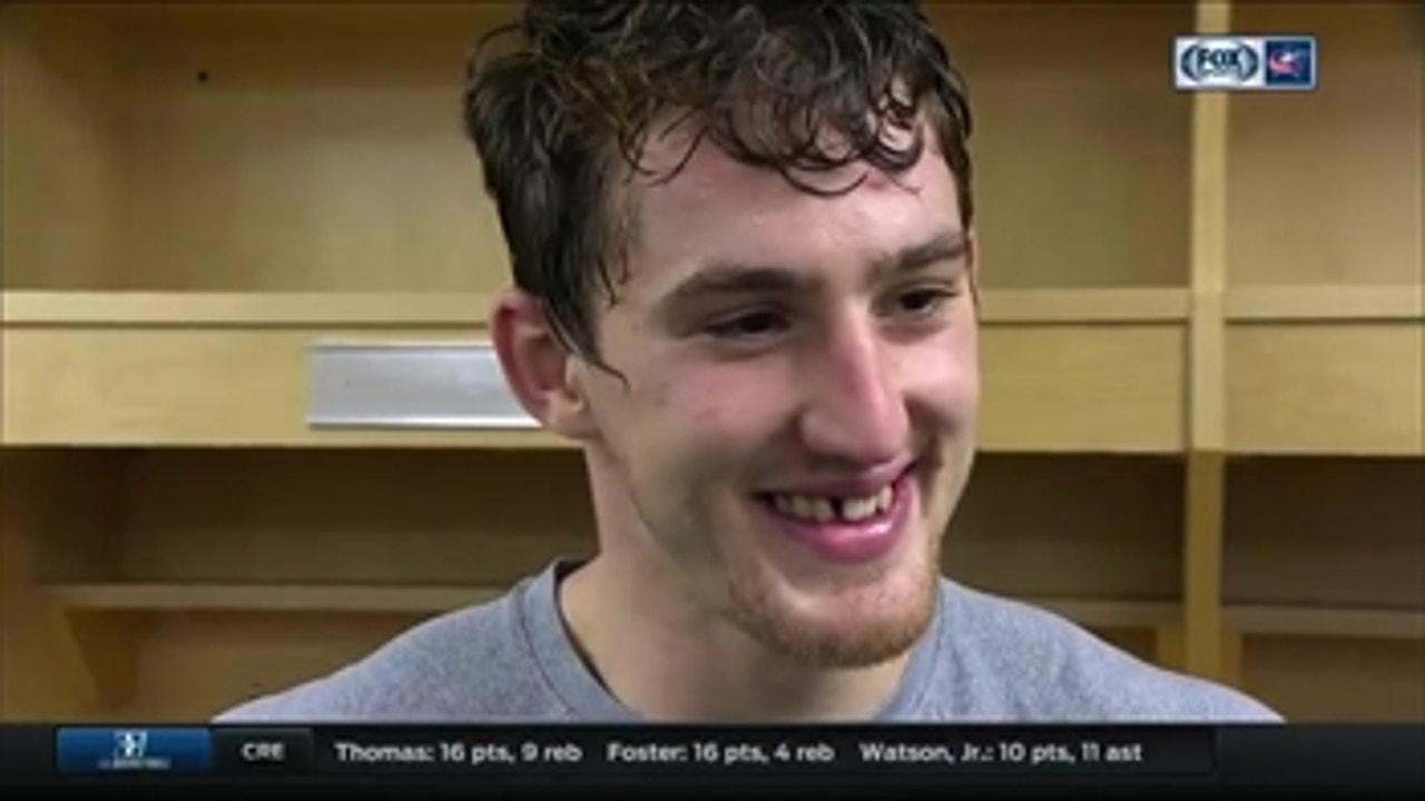Sedlak all smiles after first NHL goal