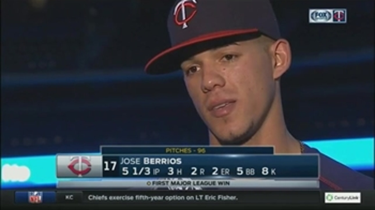 Berrios: 'I enjoy it now and keep working for more'
