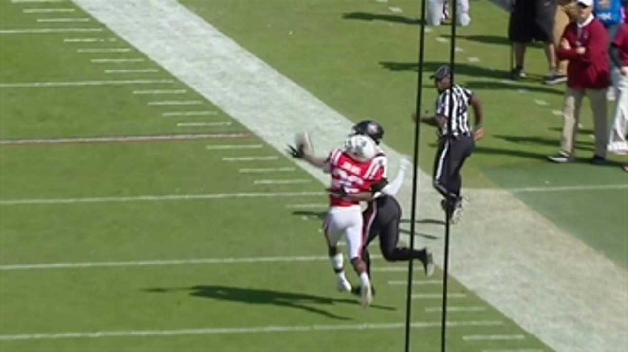 South Carolina WR makes astonishing one-handed catch, breaks free for a TD