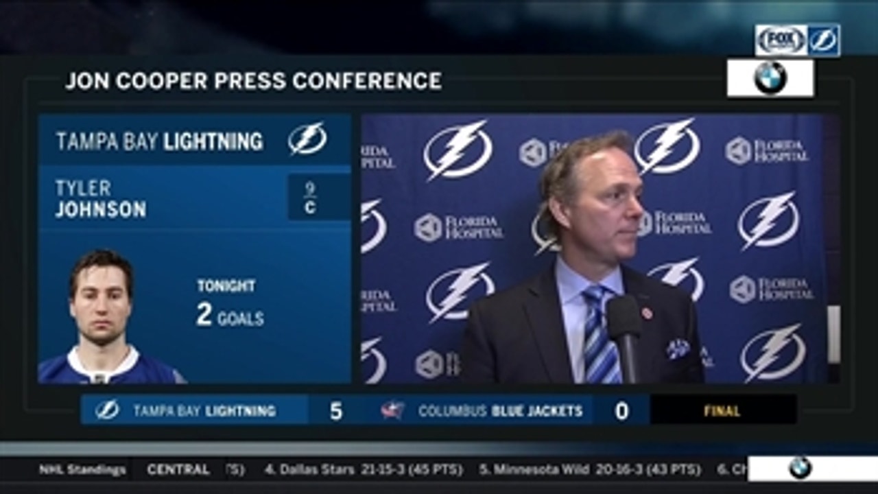 Jon Cooper says Lightning needed a reality check after 1st period