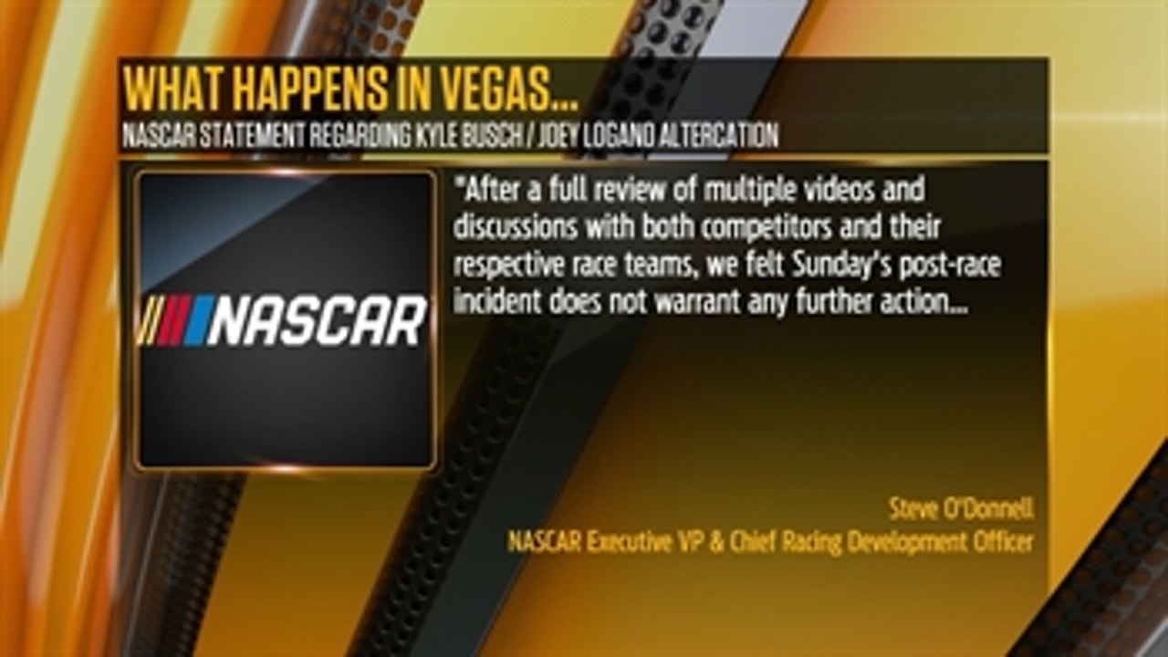 No Penalties for Post-Race Fight at Las Vegas ' NASCAR RACE HUB