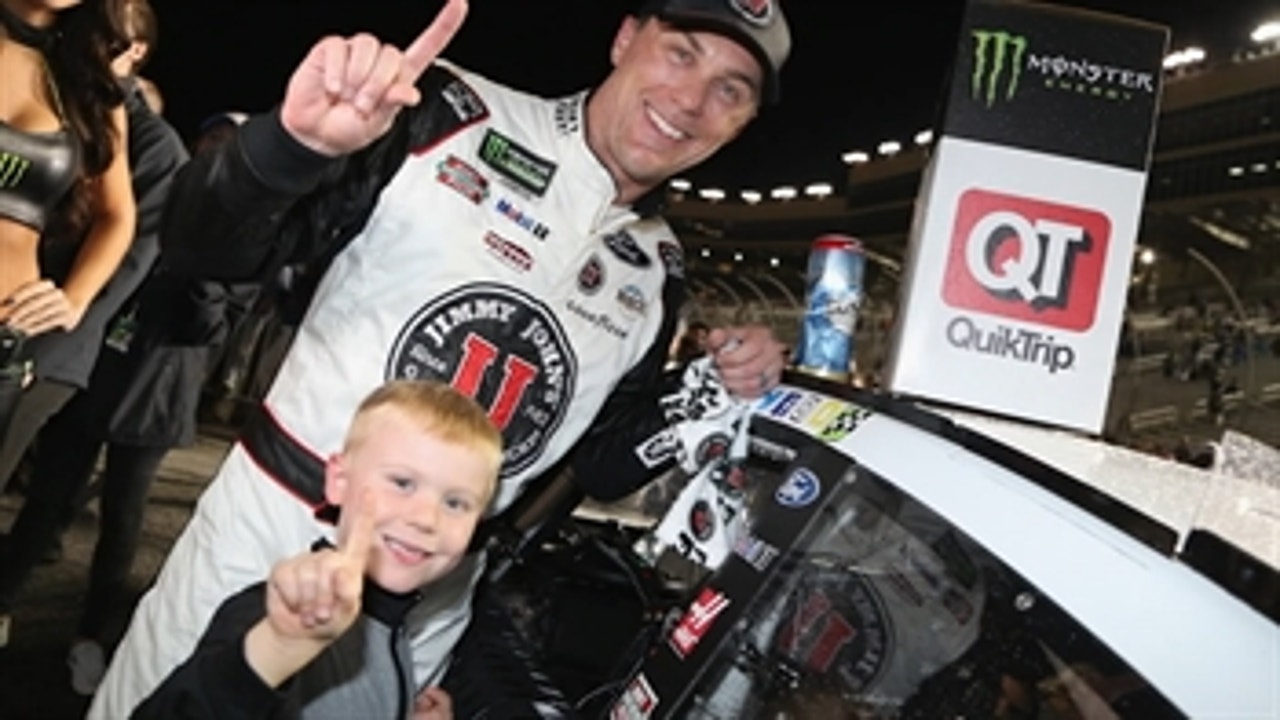Motte's Minute: Kevin Harvick scolds his son Keelan during a rain delay