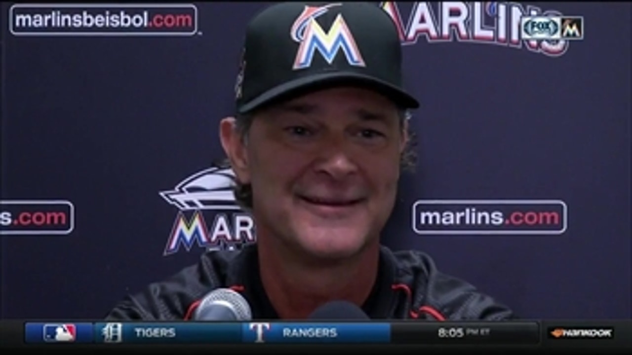 Marlins' Don Mattingly on the end of Giancarlo Stanton's HR streak