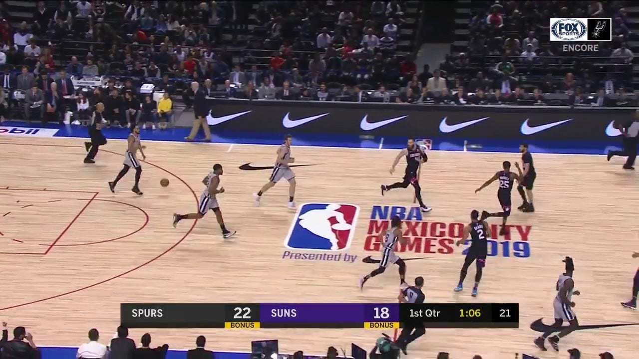 WATCH: Lonnie Walker hits From the Outside ' Spurs ENCORE