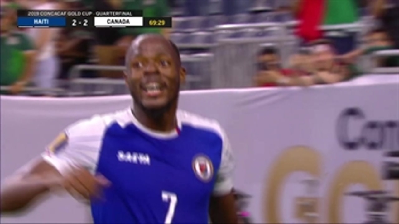 Herve Bazile ties it with PK conversion vs. Canada ' 2019 CONCACAF Gold Cup Highlights