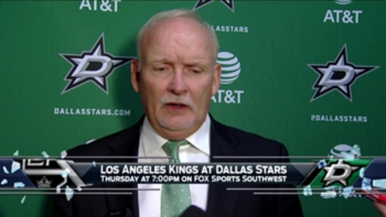 Lindy Ruff happy with Stars fast start, win over Nashville