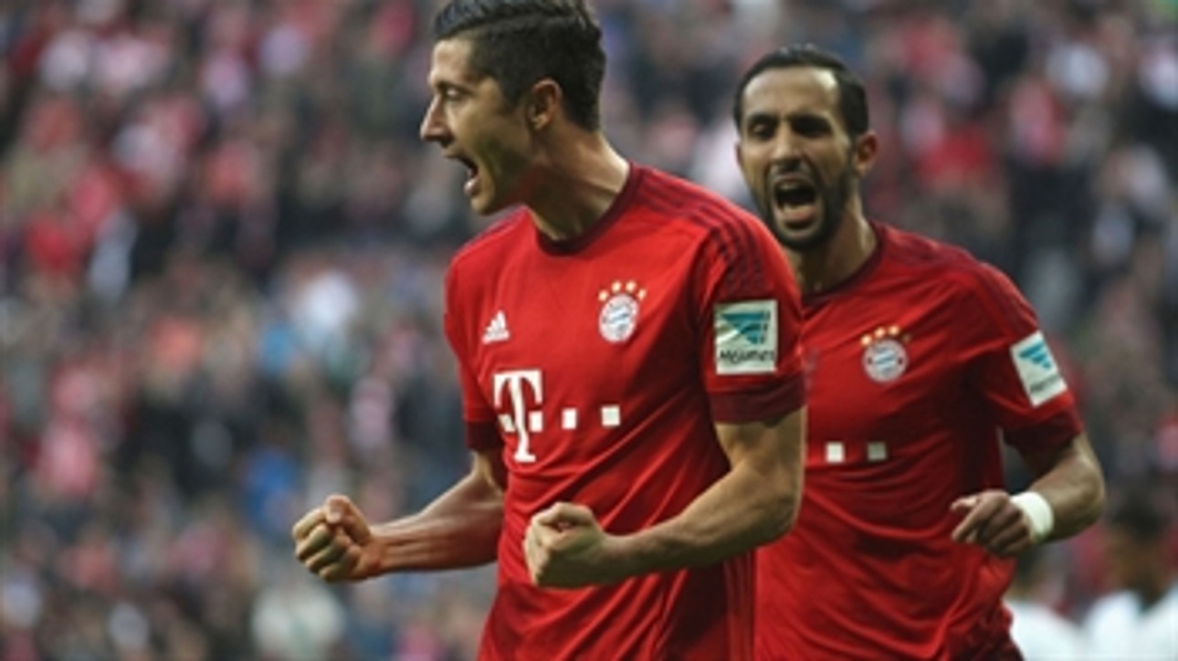 Lewandowski heads in Rafinha's cross to make it 2-0 for Bayern ' 2015-16 Bundesliga Highlights