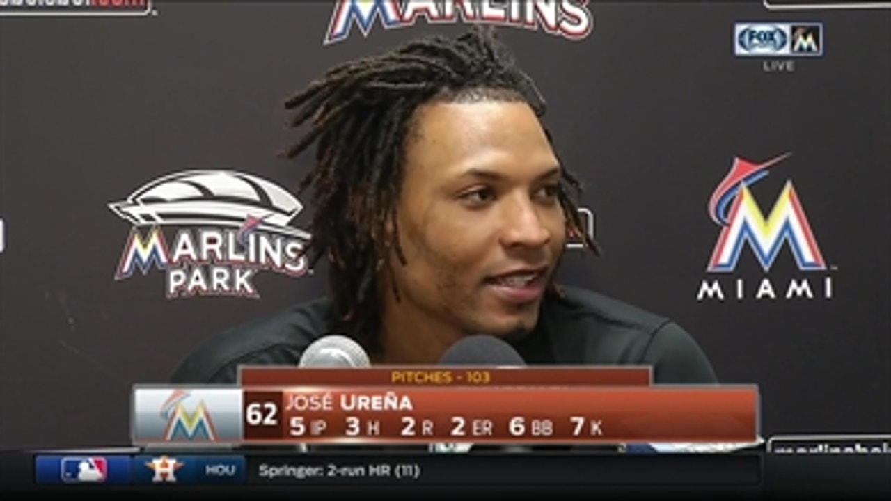 Jose Urena dissects his start after Sunday's win