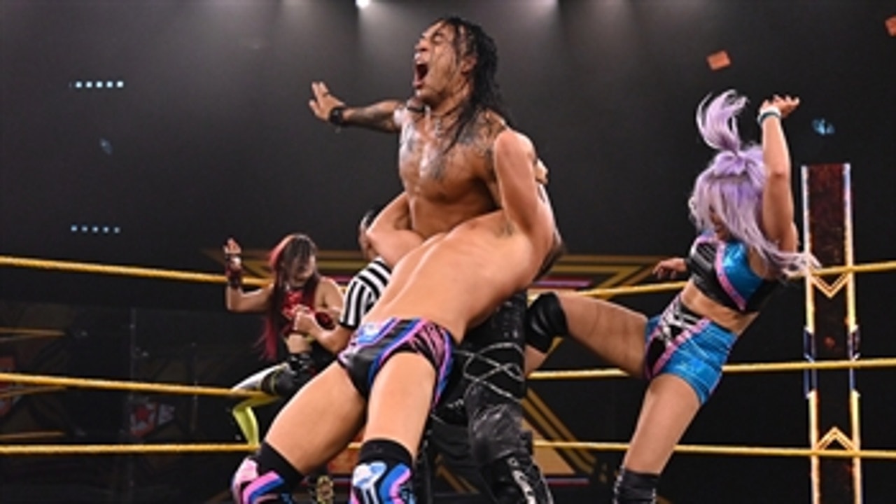 Io Shirai & Damian Priest vs. Candice LeRae & Johnny Gargano - Mixed Tag Team Match: WWE NT, Sept. 30, 2020