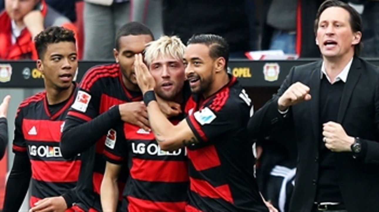 Kampl's powerful strike gives Leverkusen 1-0 lead vs. Frankfurt ' 2015-16 Bundesliga Highlights
