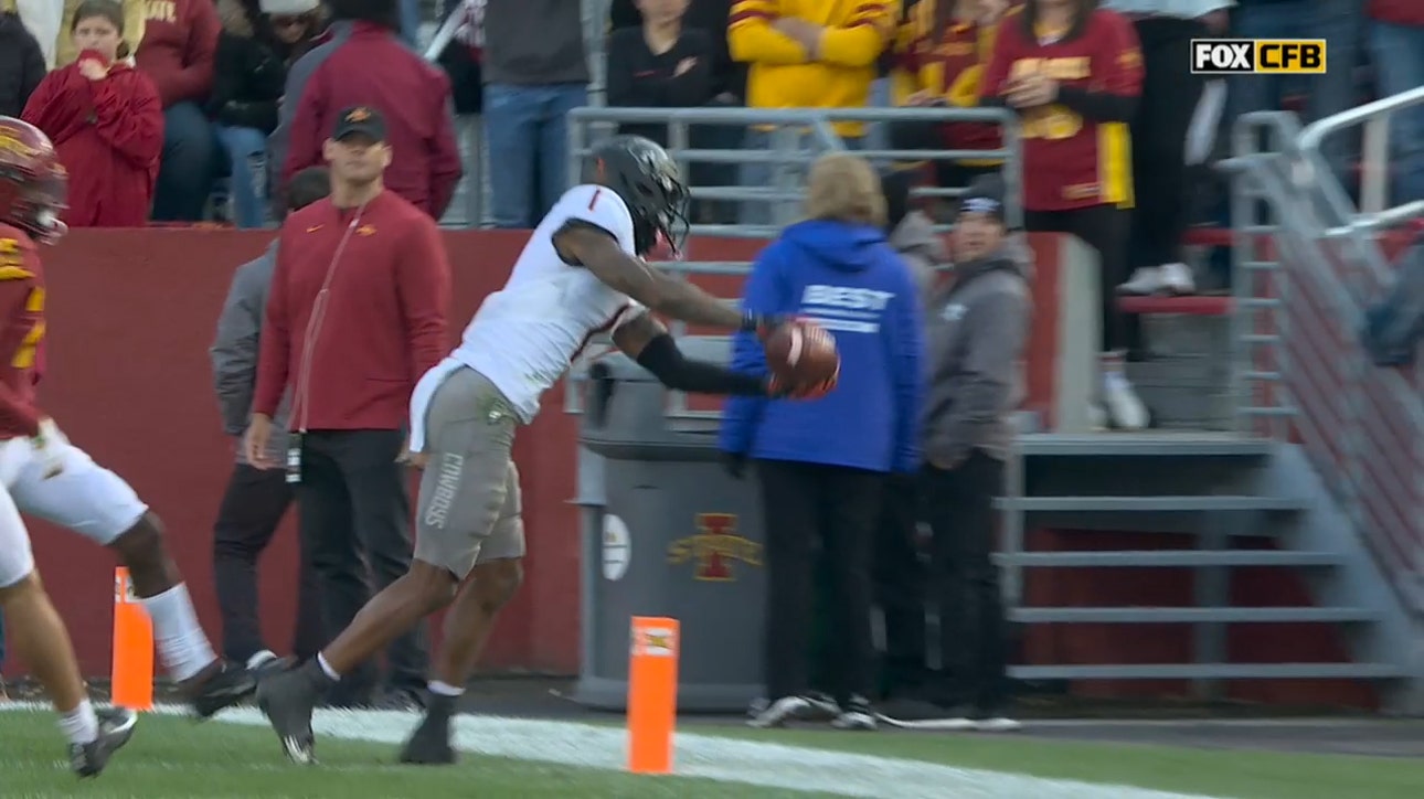 Oklahoma State takes 21-17 lead over Iowa State after Tay Martin TD catch