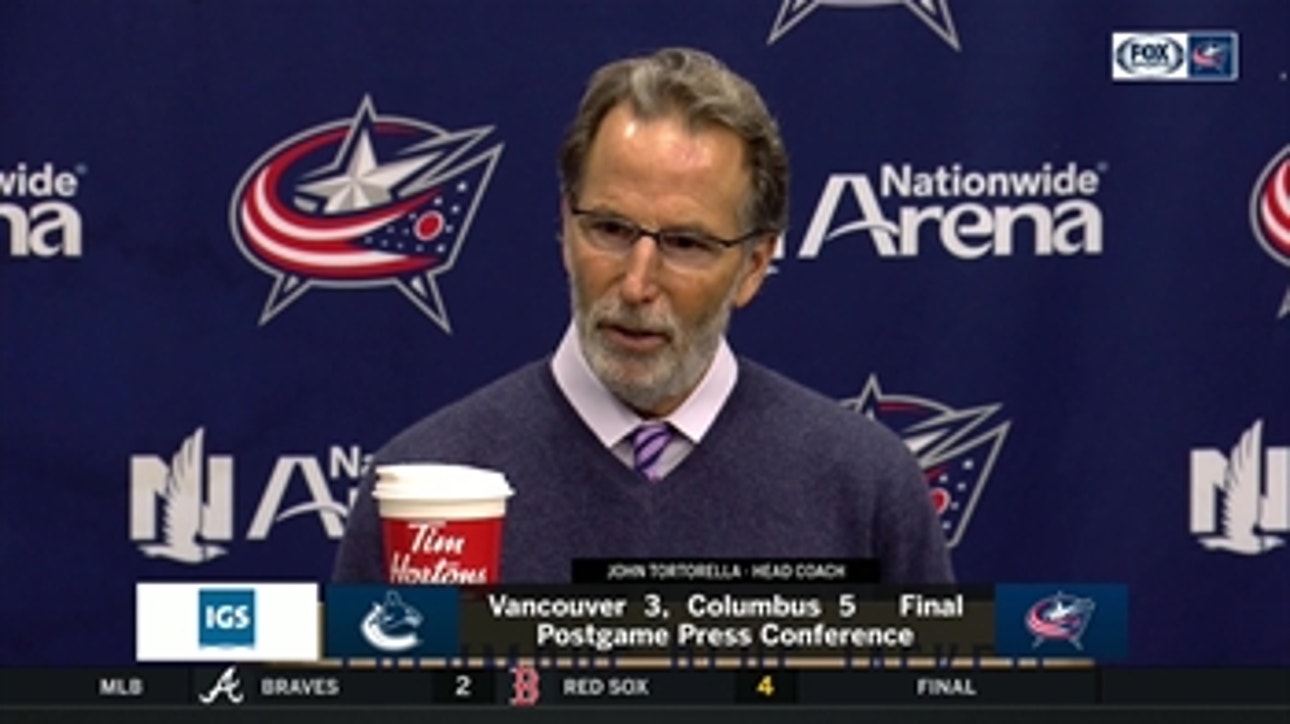 John Tortorella credits Joonas Korpisalo for keeping Blue Jackets close