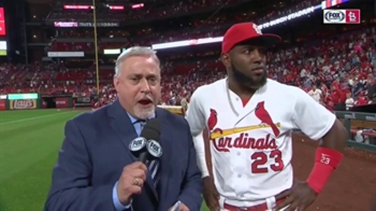 Ozuna: 'Albert Pujols is one of the best ... That's an amazing guy'