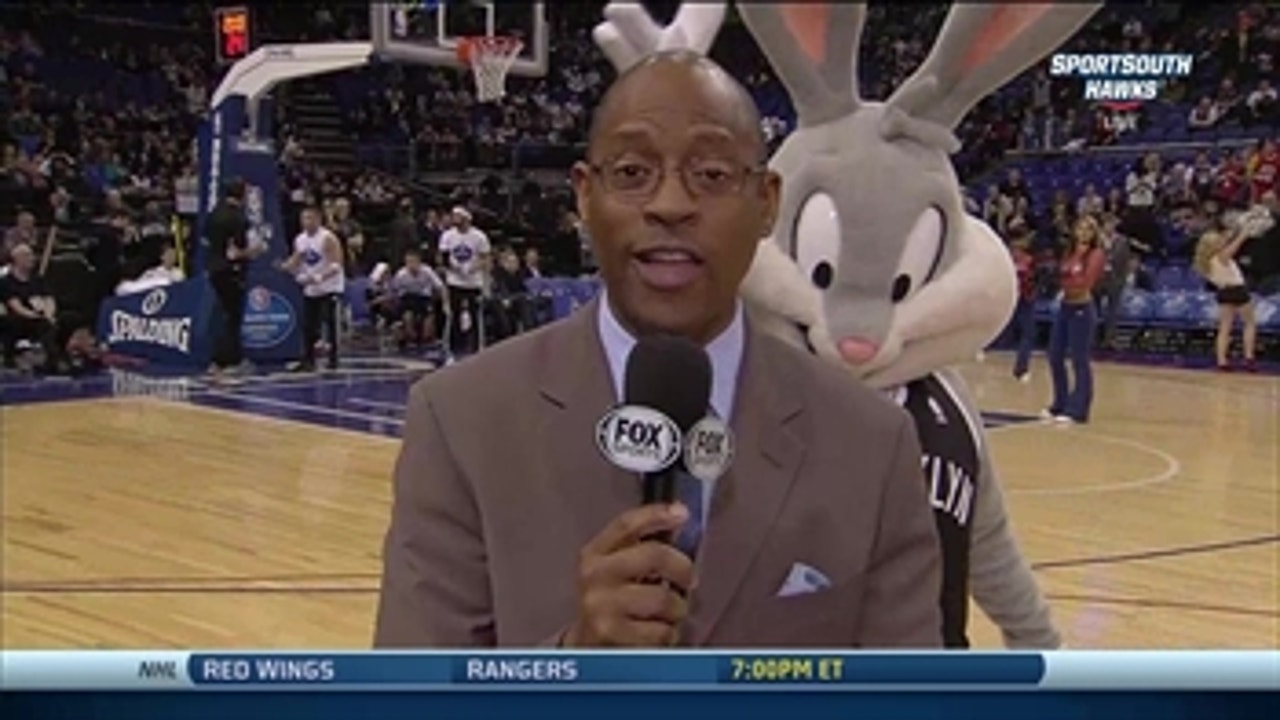 Hawks broadcaster gets bunny ears