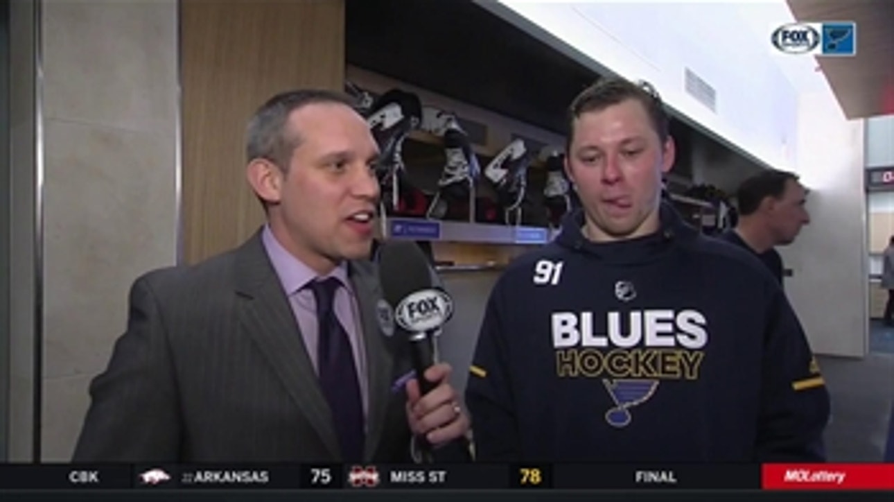 Tarasenko on Hutton's amazing saves: 'You try to play harder and...play for those guys'