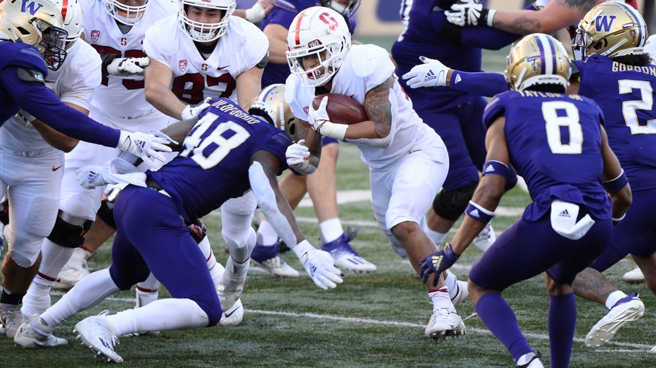 Stanford survives late scare from No. 22 Washington, hang on for 31-26 upset win