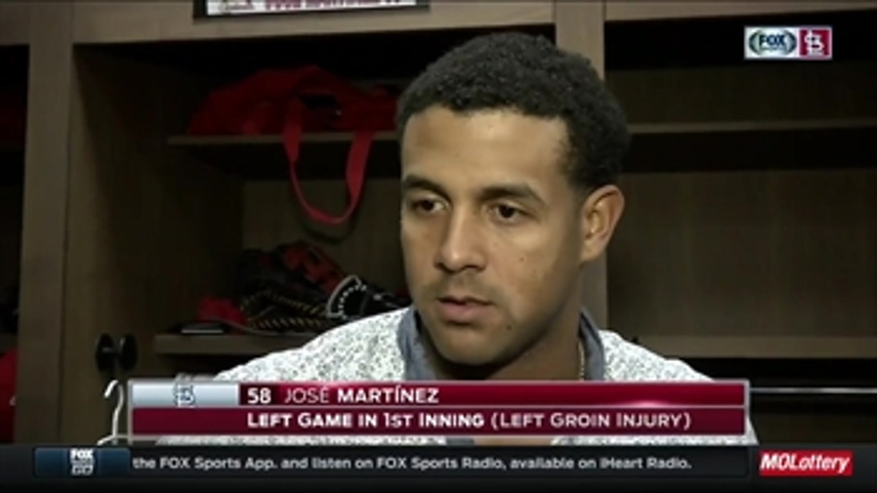 Jose Martinez doesn't think his groin injury is too serious