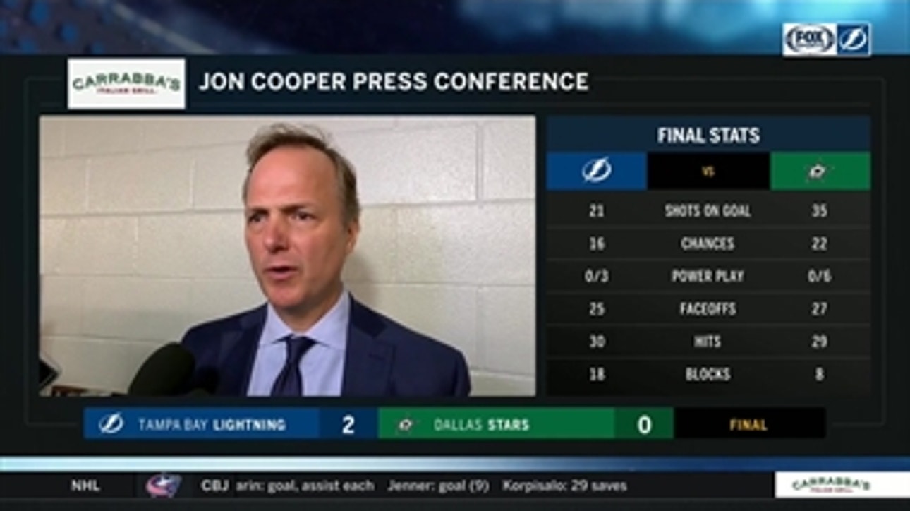 Jon Cooper on Lightning's penalty kill going 6-6, Andrei Vasilevskiy's shutout