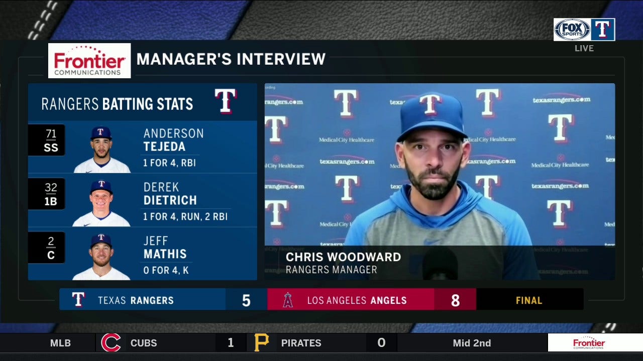 Chris Woodward on the Rangers 8-5 Loss to the Angels