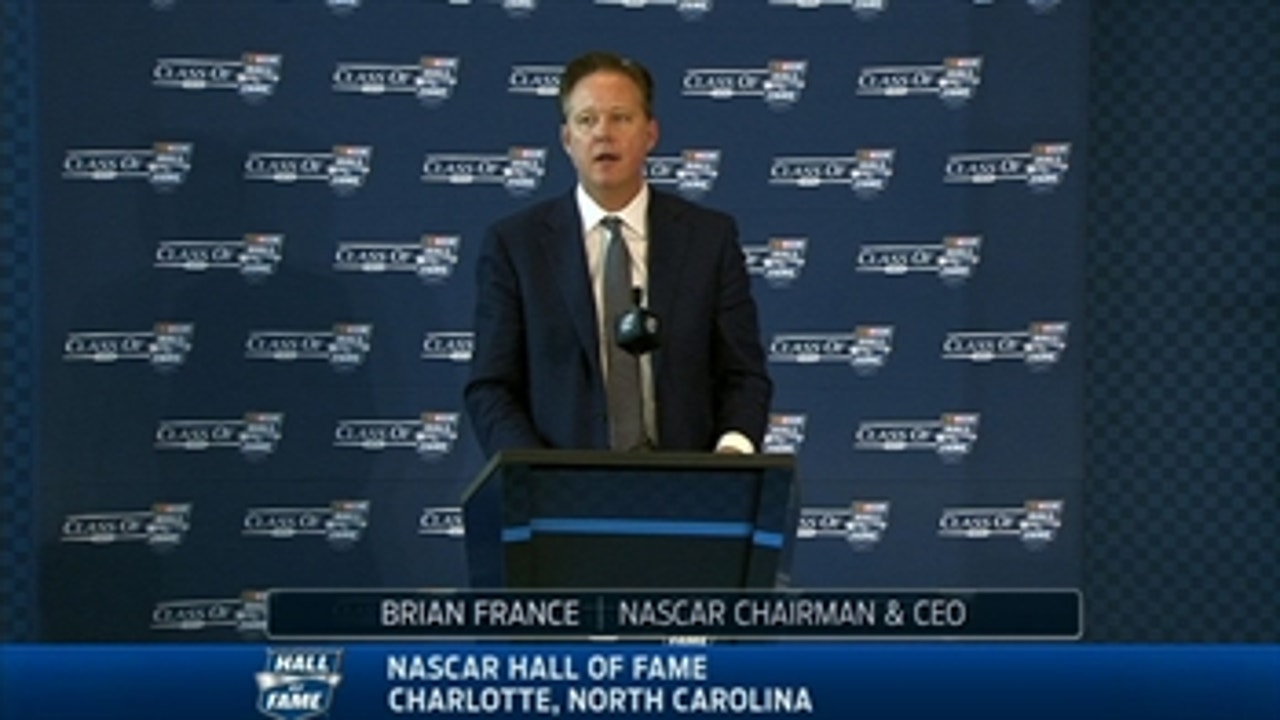 Brian France Announces the 2016 NASCAR Hall of Fame Inductees