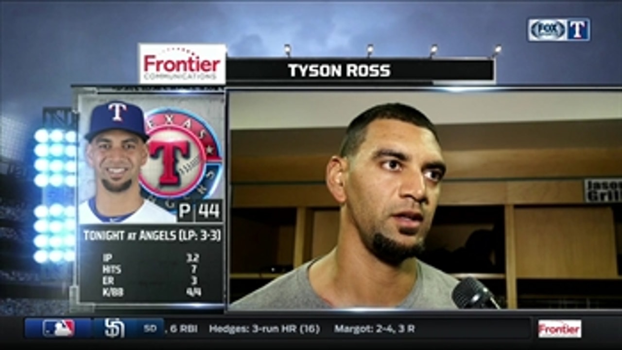 Tyson Ross: 'I threw a lot of pitches out there'