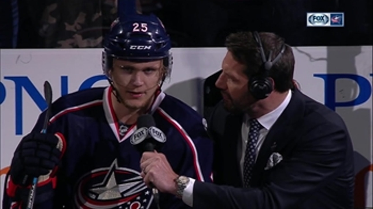 First-star William Karlsson delivers playoff win in front of family