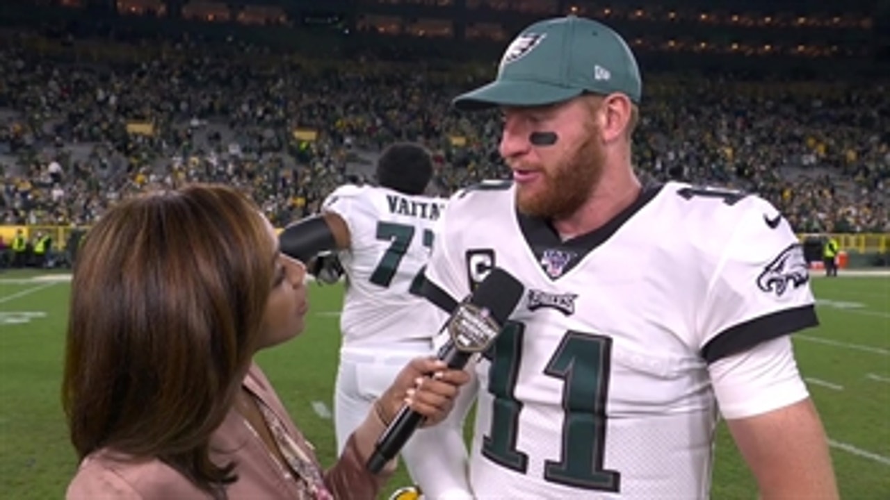 Carson Wentz on road win over Packers:  'It's a spark that I think we needed'