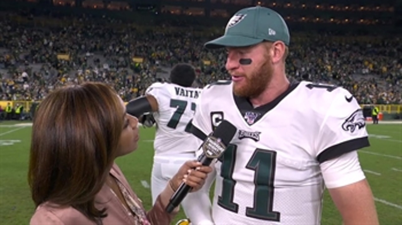 Carson Wentz on road win over Packers:  'It's a spark that I think we needed'